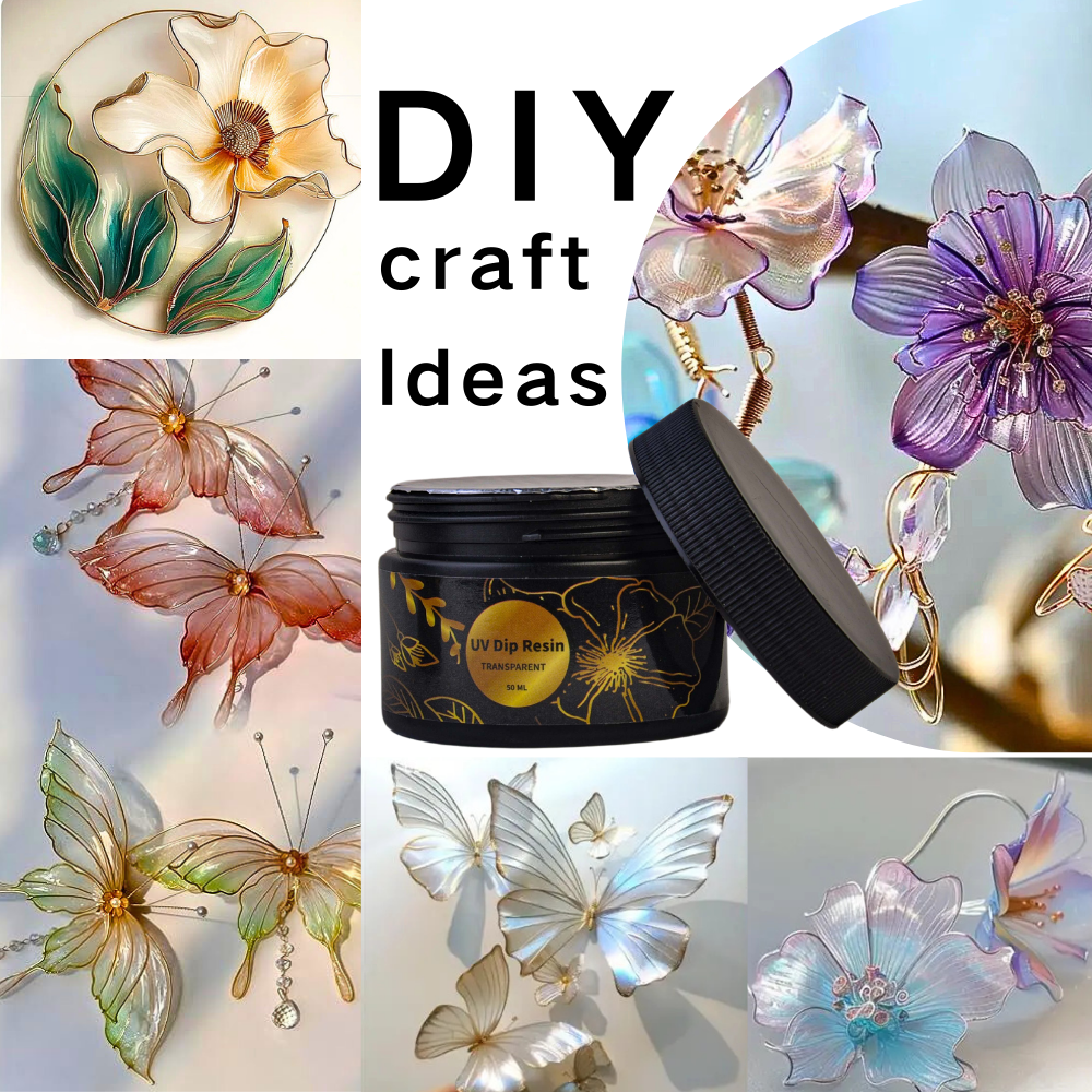 UV DIP Resin Glue Set 50/100ml - огляд і ціна Resin Jewelry Kit