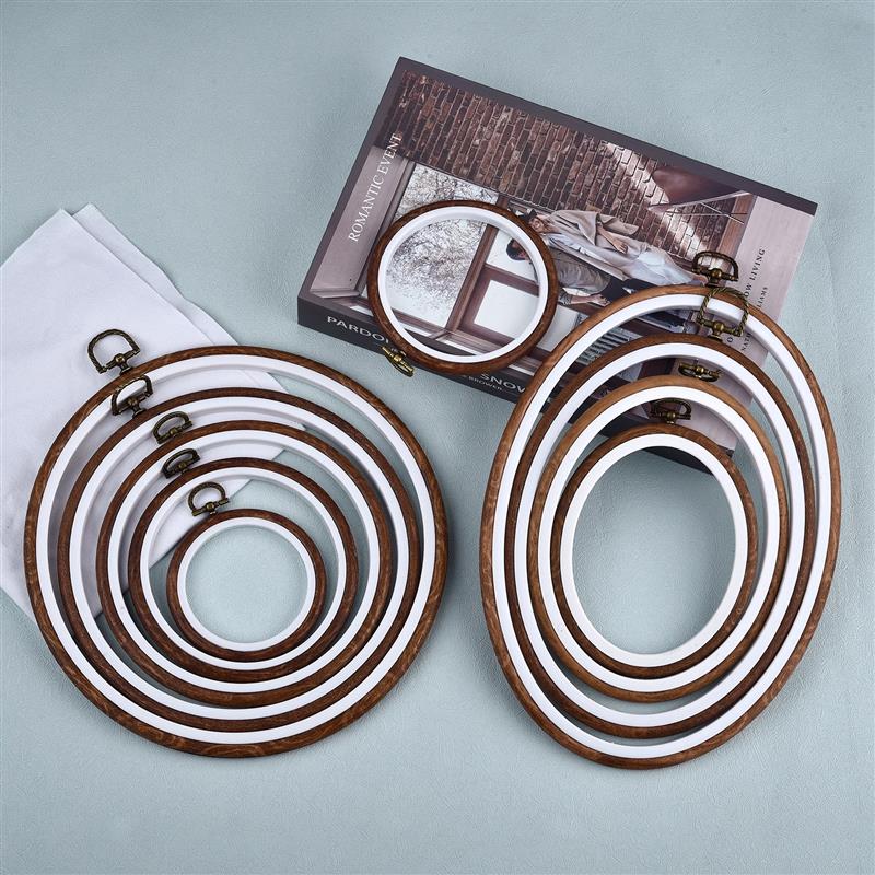 Sewing Tool Round Oval Wooden  - огляд і ціна Wood Ring Blank
