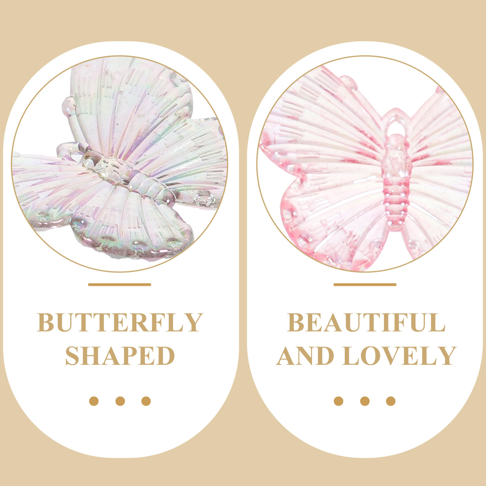 40Pcs Electroplated Butterfly  - огляд і ціна Resin Craft Supplies