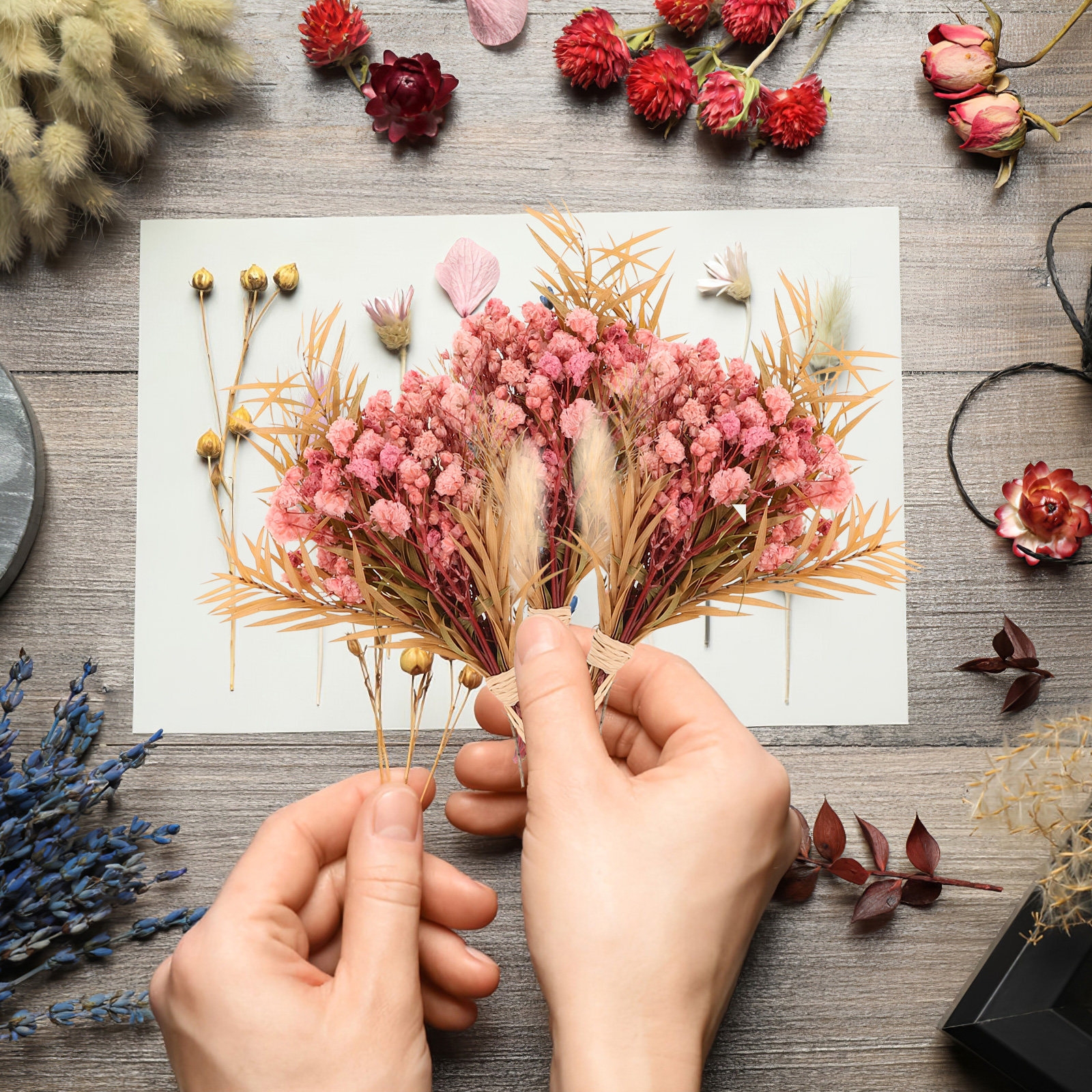 3Pcs Mini Dried Floral Bouquet - огляд і ціна Dried Flower Bulk