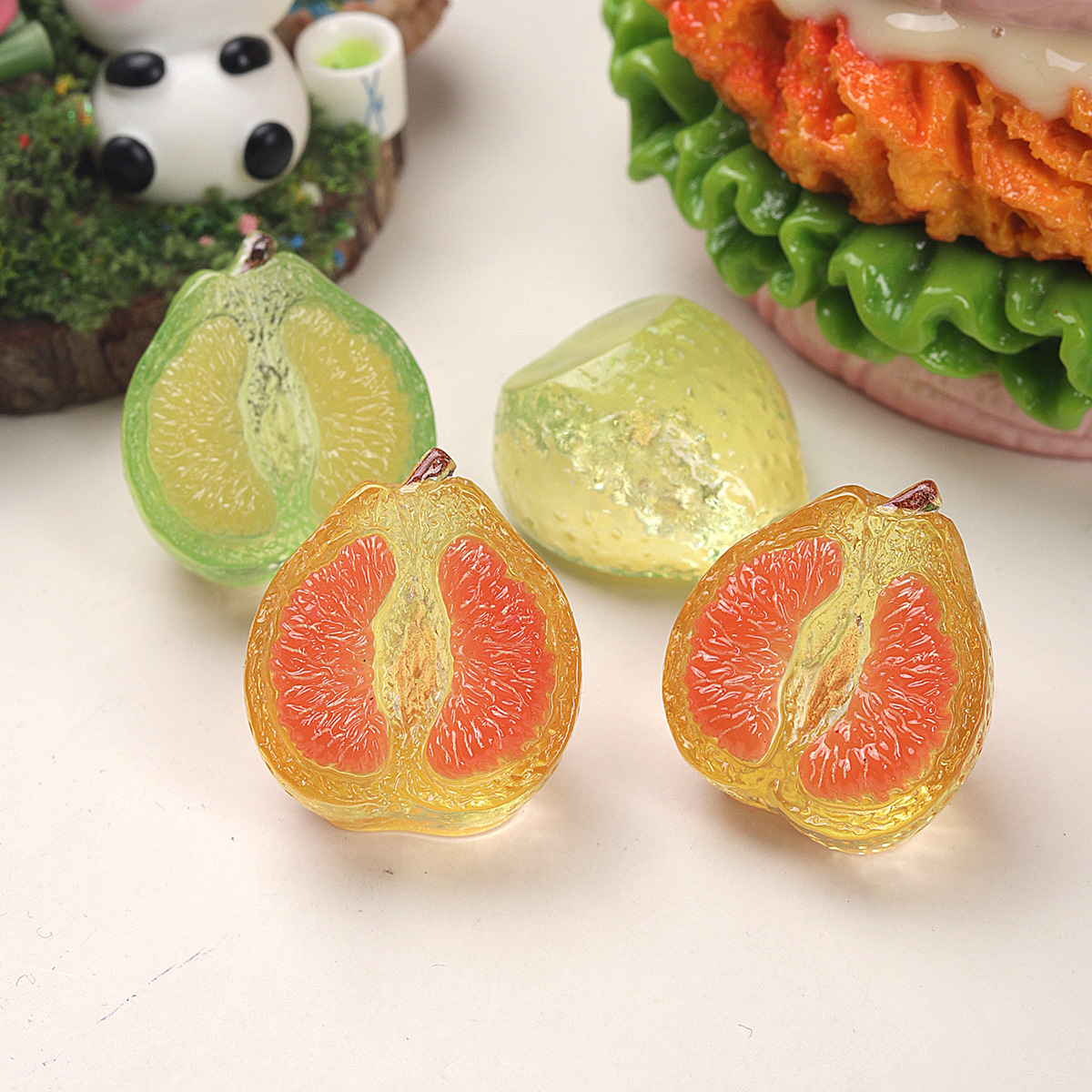 10pcs Cartoon 3D Resin Simulat - огляд і ціна Flower Preservation Resin