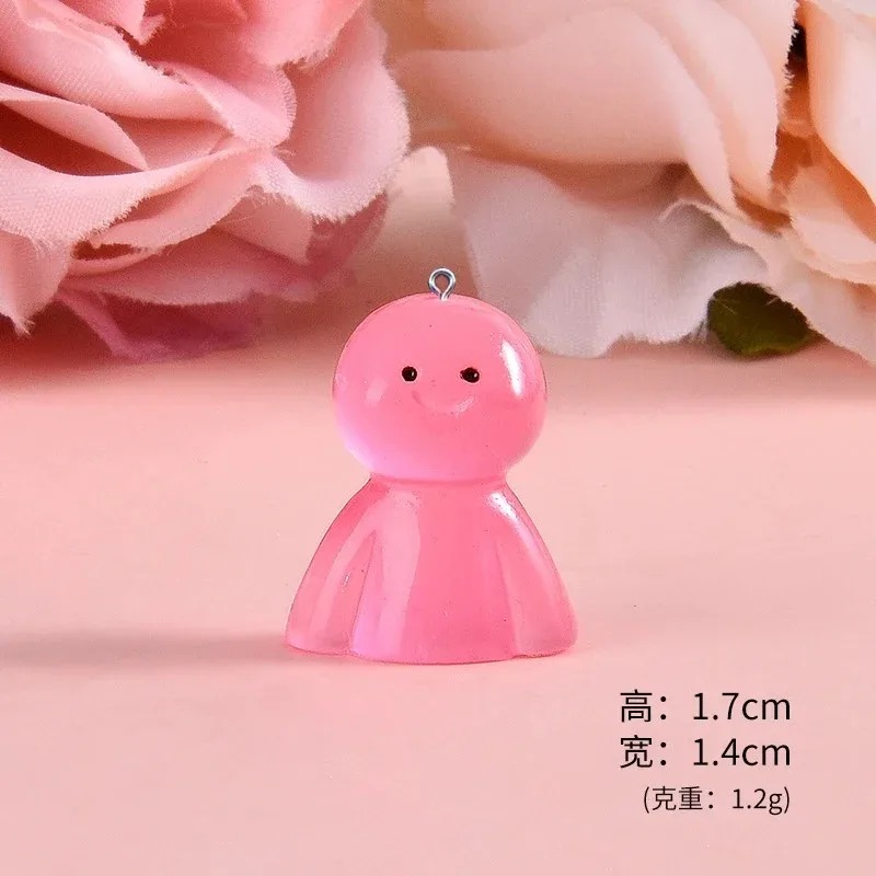 10Pcs Glow In Dark Cartoon Dol - огляд і ціна Resin Craft Material