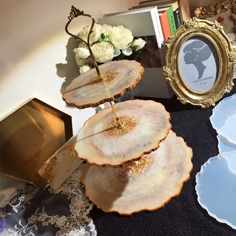 3 Tier Resin Mold, Thick Cake  - огляд і ціна Geode Mold Silicone