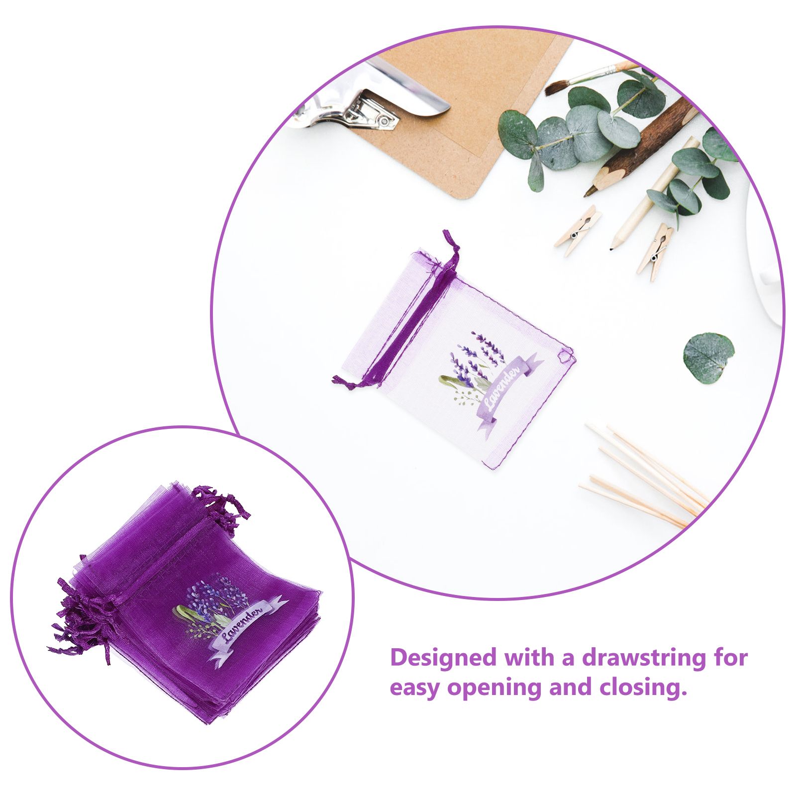 20 Pcs Empty Lavender Sachets  - огляд і ціна Dried Flower Bulk