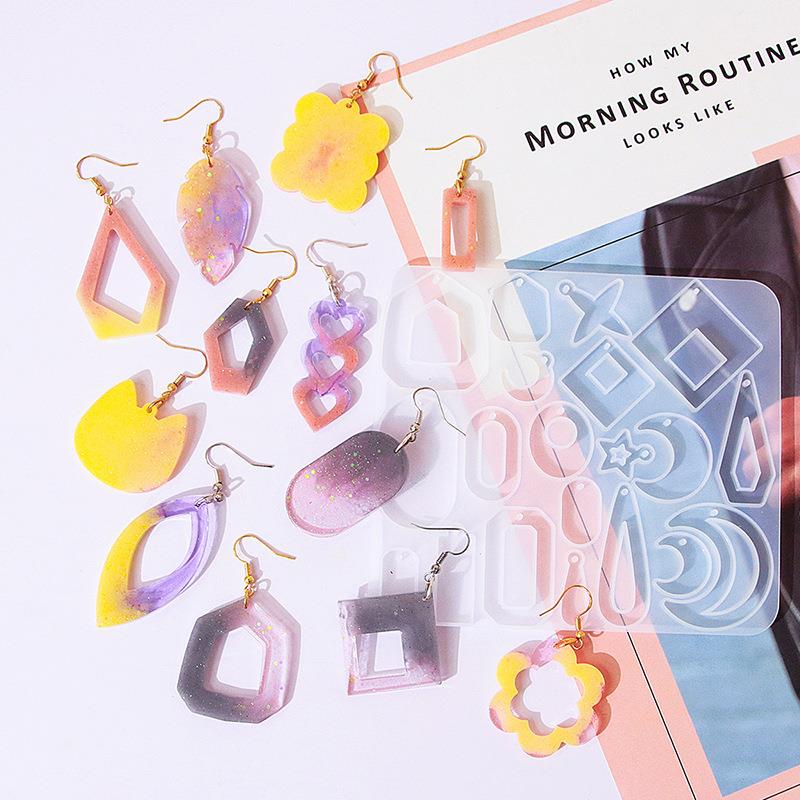 Geometry Earring Pendant Silic - огляд і ціна Resin Ocean Wave Mold