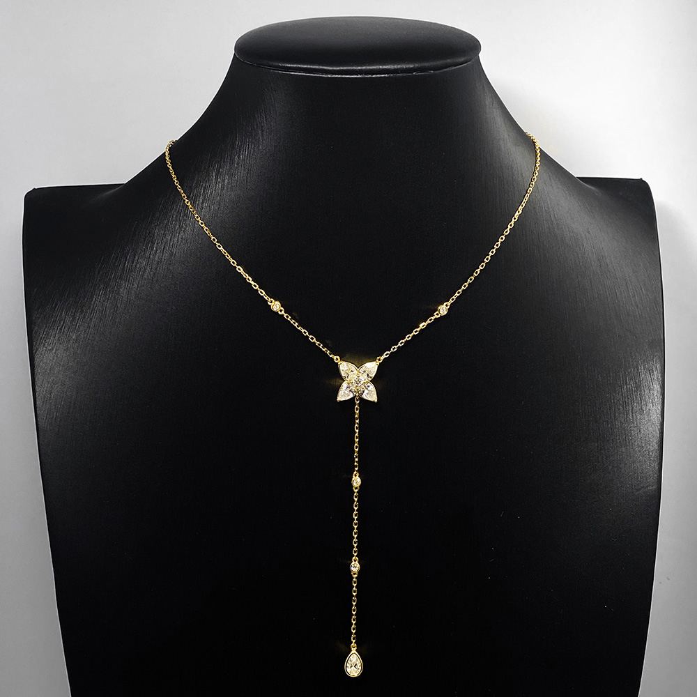 Pear/Round Bezel Set Moissanit - огляд і ціна Bezels Set Pendant