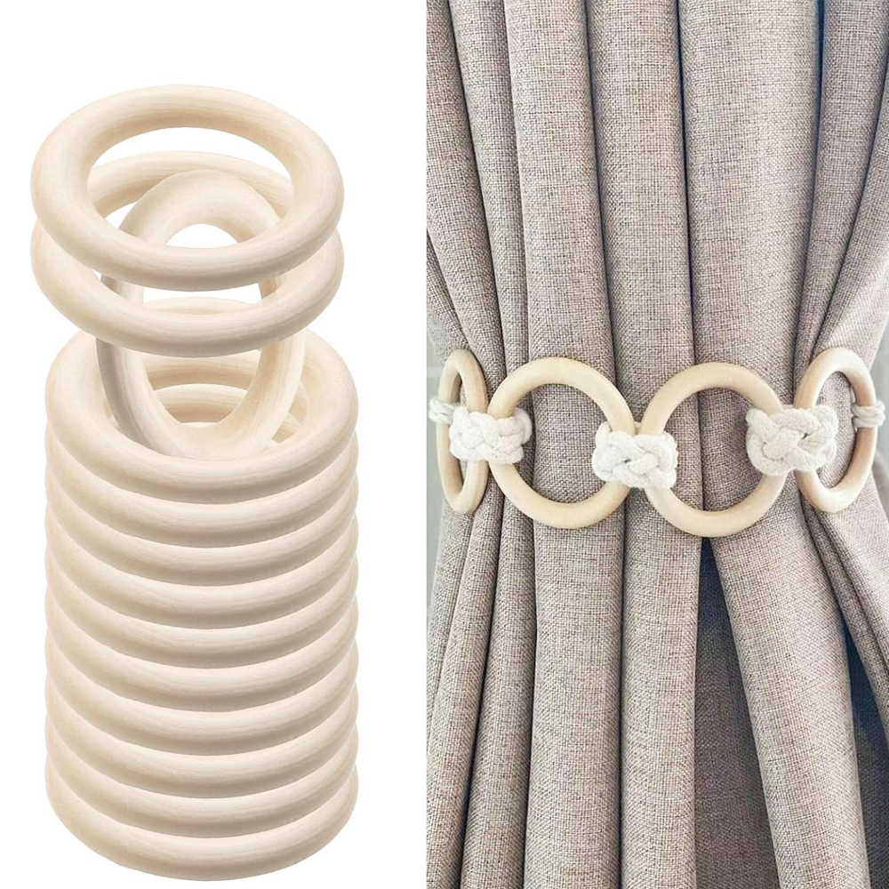 20PCS Wooden Rings for Craft 5 - огляд і ціна Wood Ring Blank