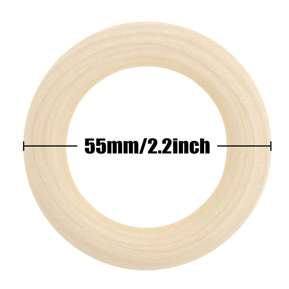 20PCS Wooden Rings for Craft 5 - огляд і ціна Wood Ring Blank