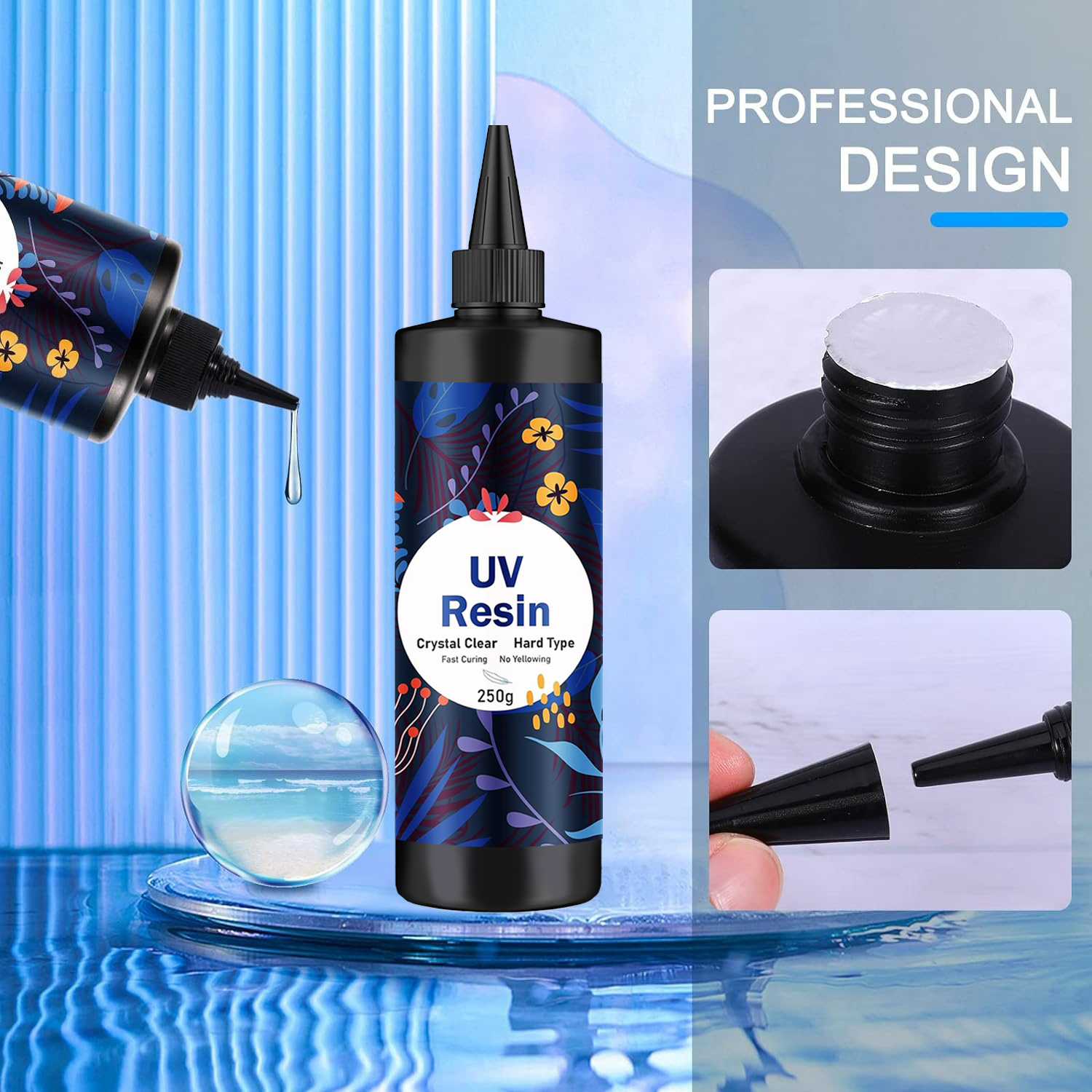 250g/500g UV Resin Clear Hard  - огляд і ціна Resin Jewelry Kit