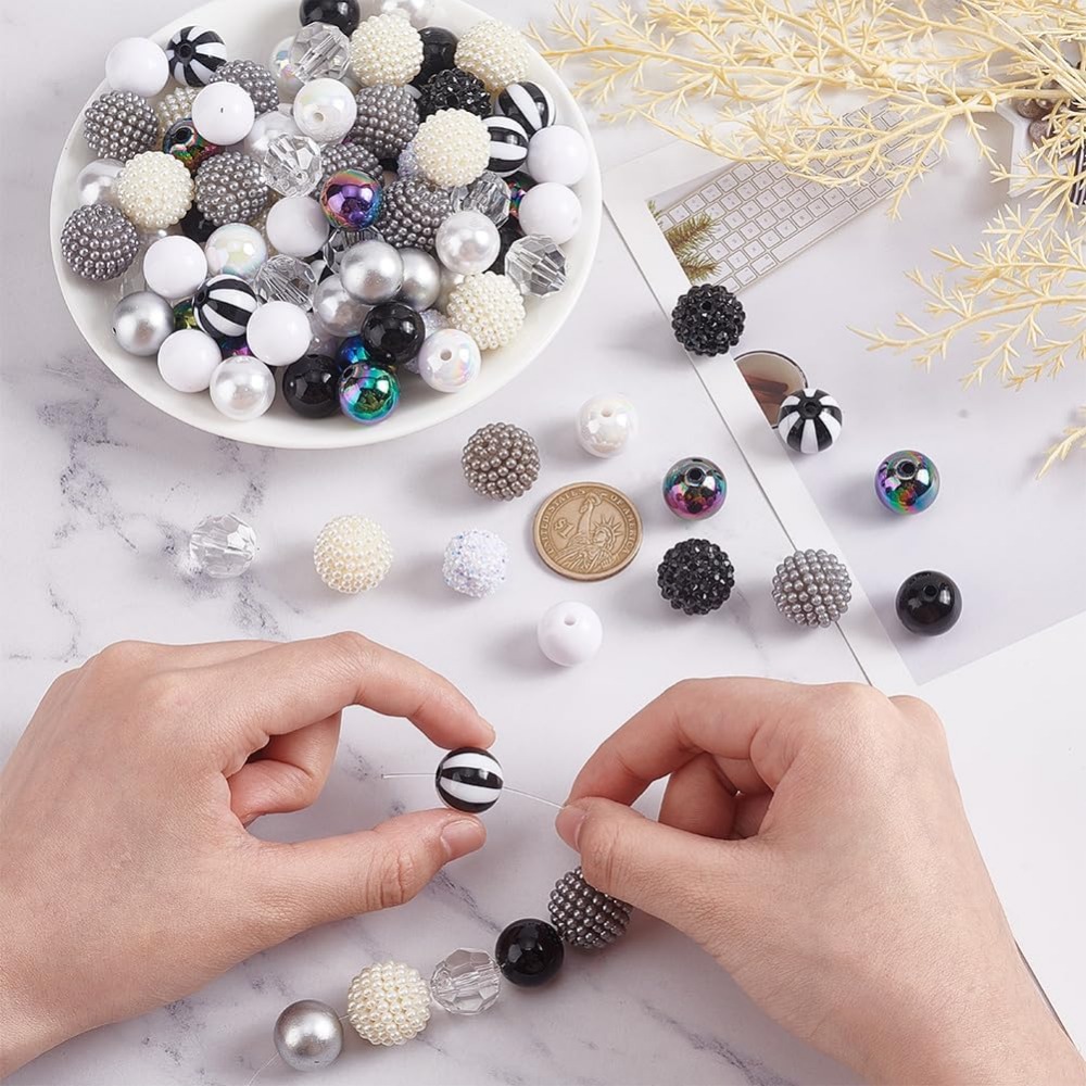 106pcs Chunky Beads 12 Styles  - огляд і ціна Crafting Resin