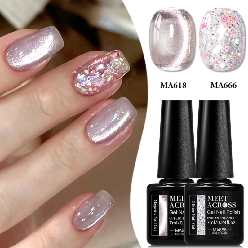 2pcs Magnetic Gel & Glitter Ge - огляд і ціна Resin Glitter Pack