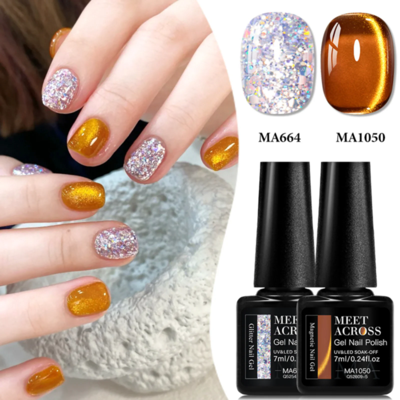 2pcs Magnetic Gel & Glitter Ge - огляд і ціна Resin Glitter Pack