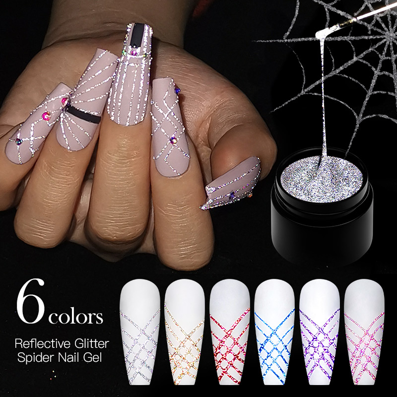 6Pcs/Set Reflective Glitter Sp - огляд і ціна Resin Glitter Pack