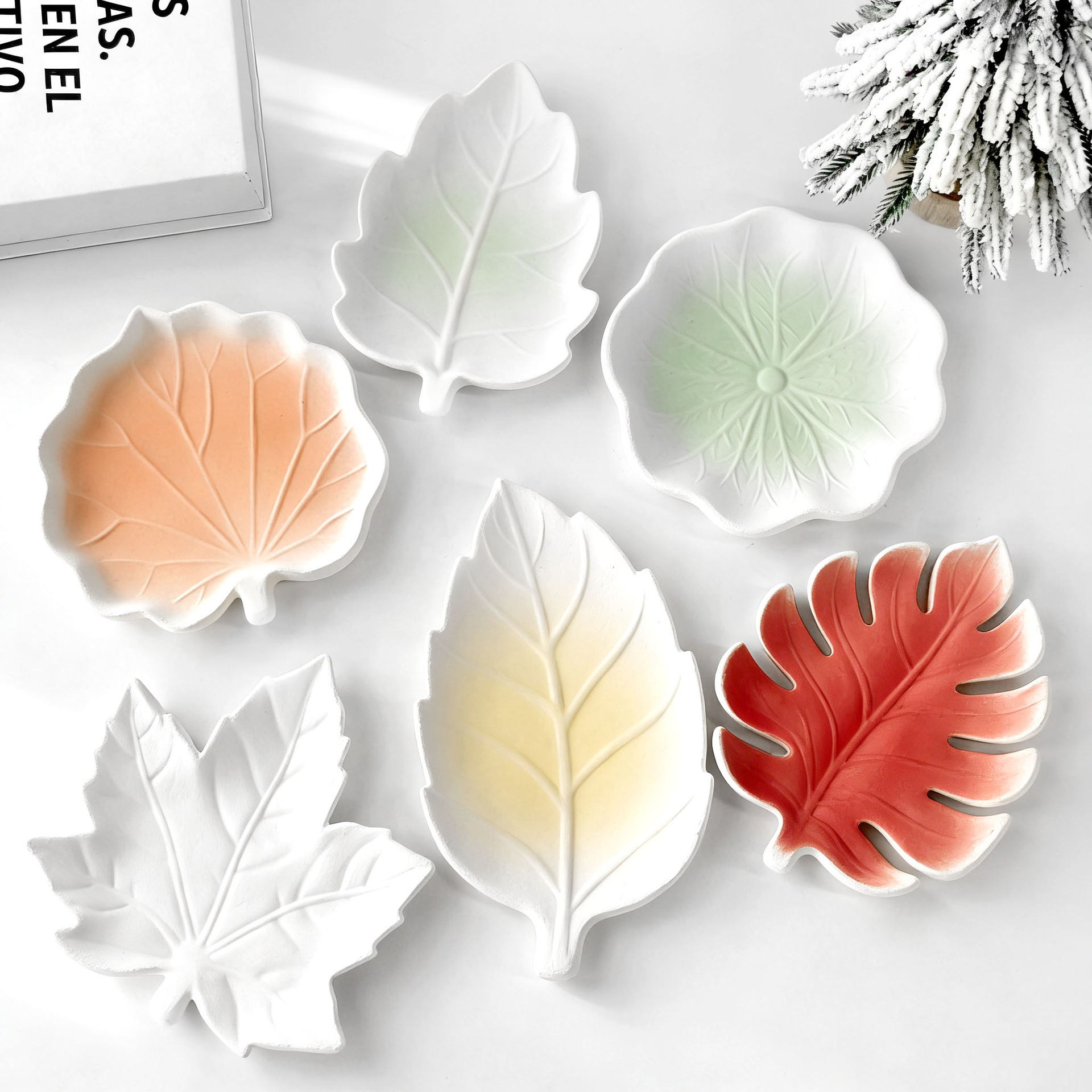 DIY Gypsum Form Leaf Coaster S - огляд і ціна Serving Tray Mold