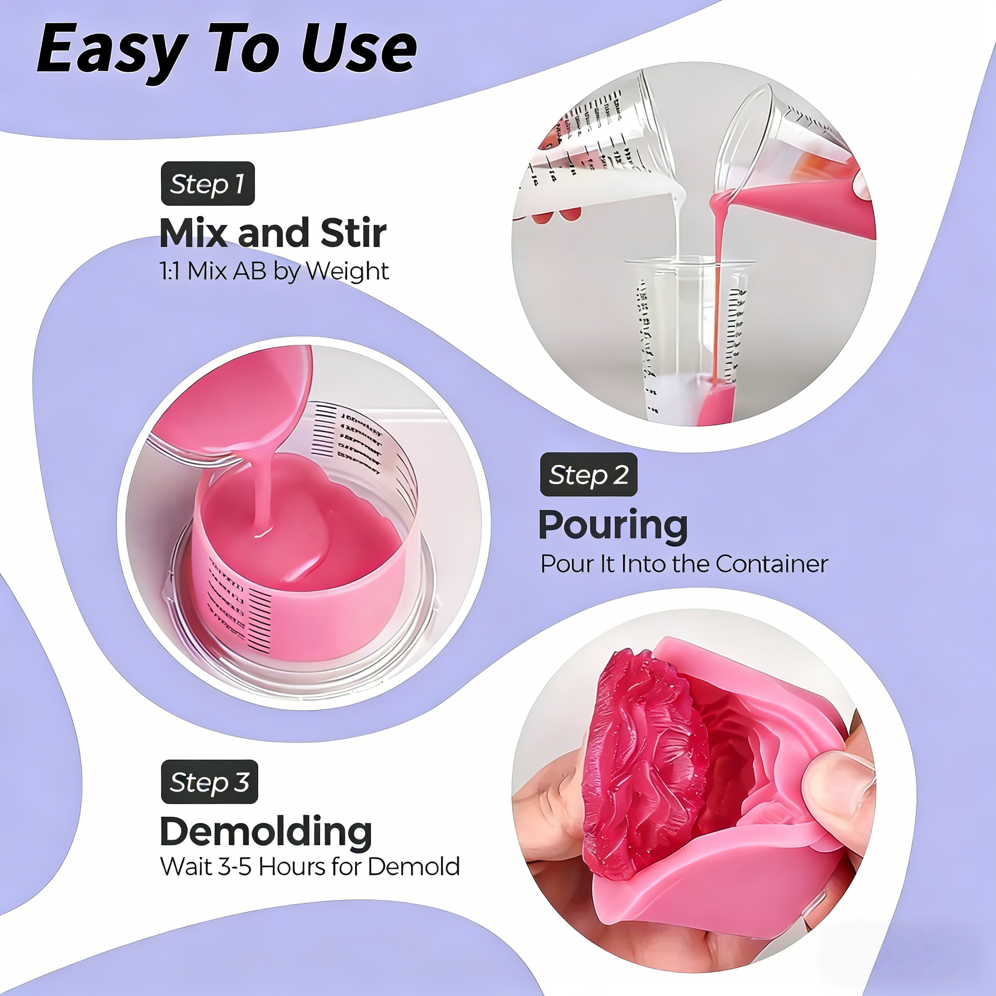 Pink Liquid Silicon Rubber, Re - огляд і ціна Resin Craft Material