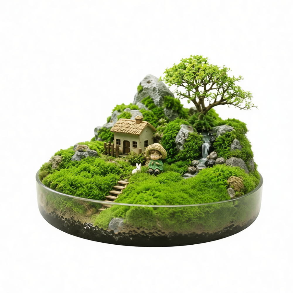Simulation Moss Mat Faux Green - огляд і ціна Terrarium Moss Art