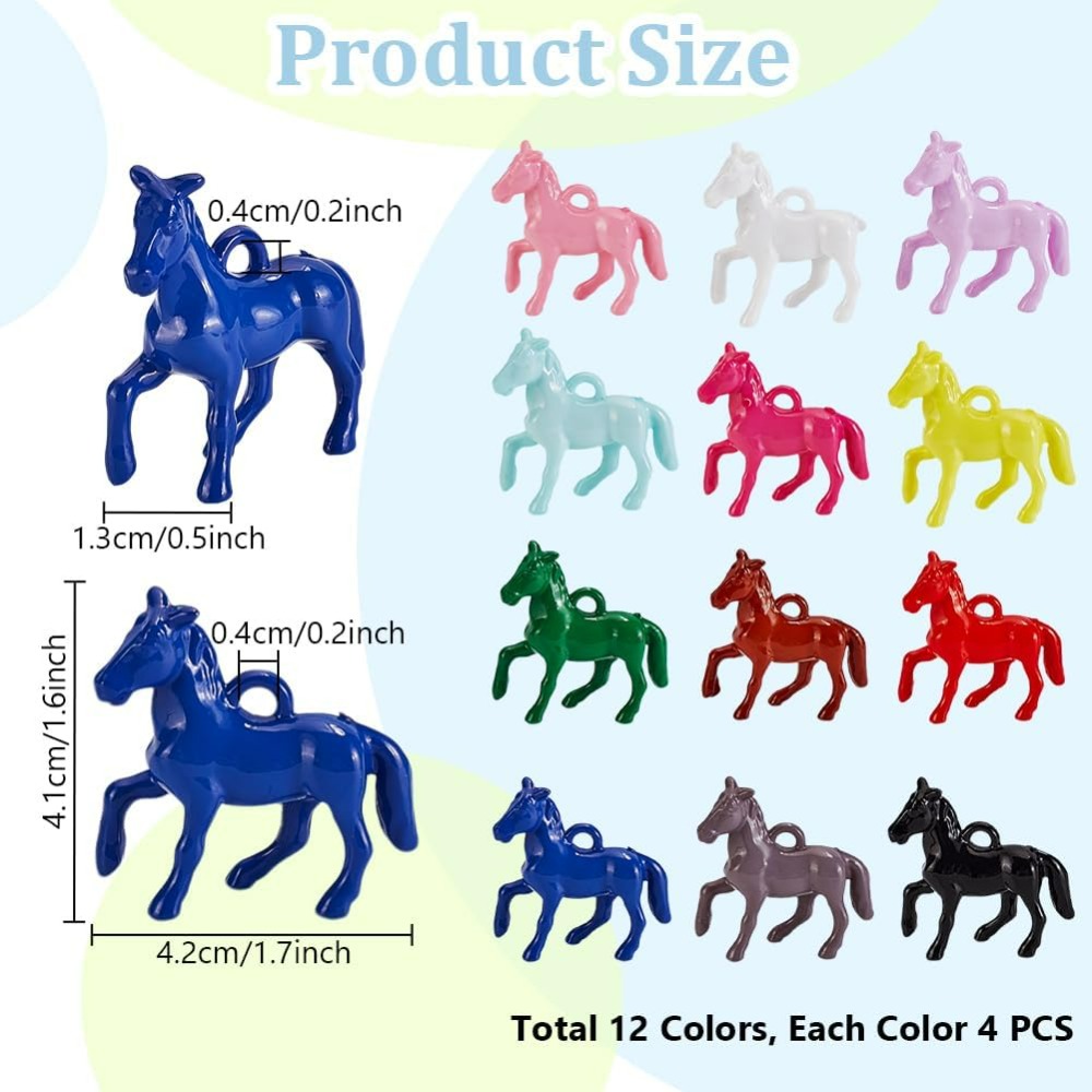 48pcs Opaque Acrylic Pendants  - огляд і ціна Crafting Resin