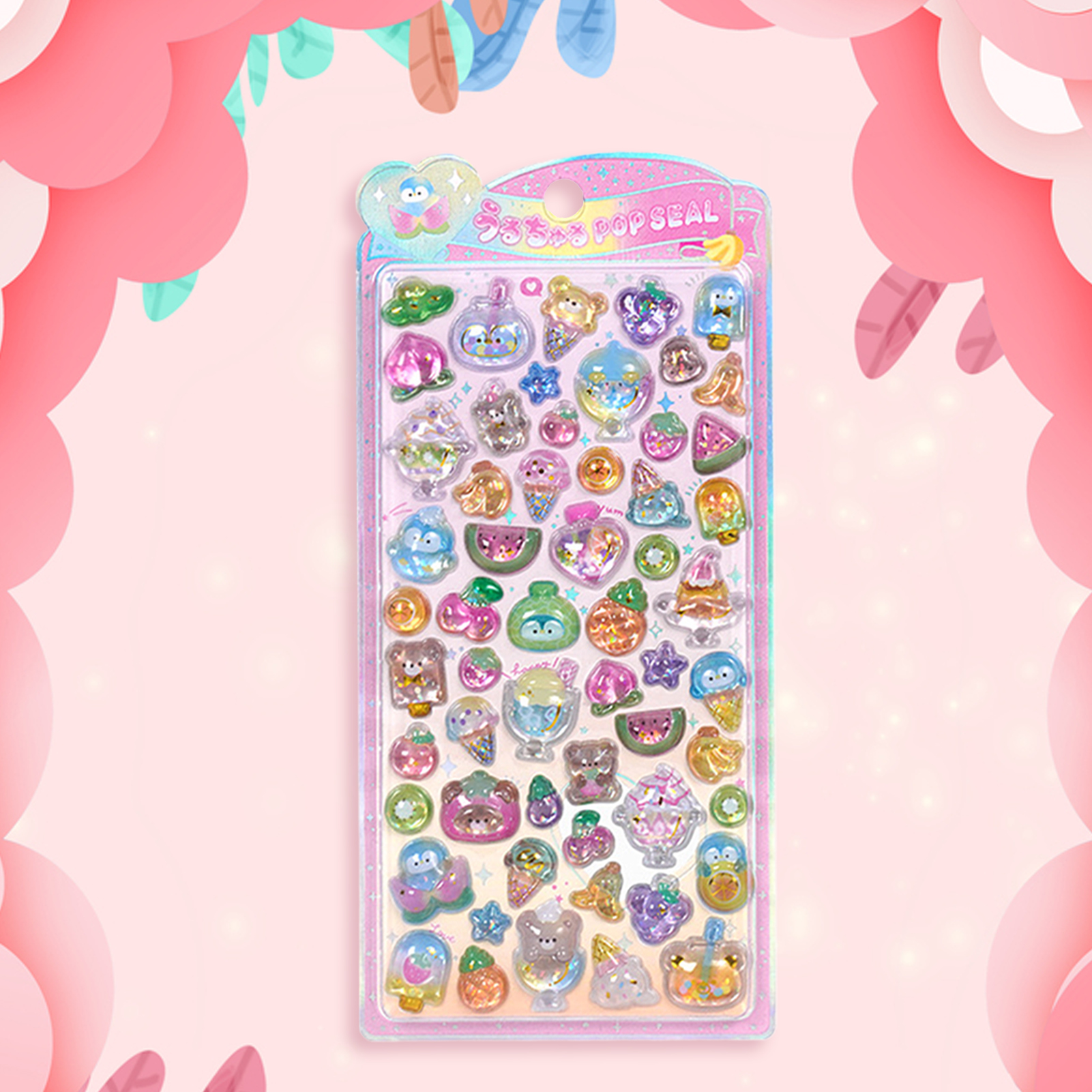 Cute Animal Sticker Pack 3D Sp - огляд і ціна Resin Glitter Pack