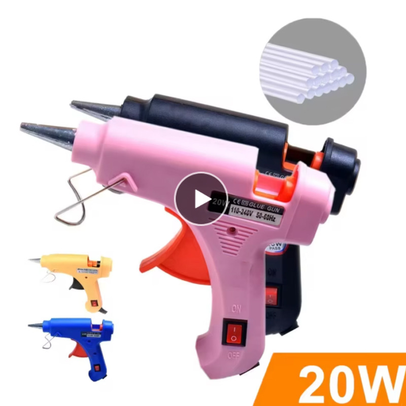 20W EU Plug glue gun.30pcs/10p - огляд і ціна Heat Gun Small