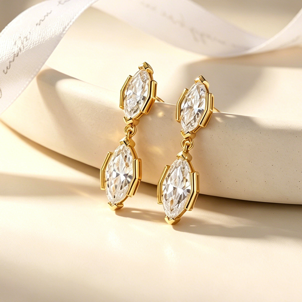 EWYA 3CT Marquise Cut Moissani - огляд і ціна Bezels Set Pendant
