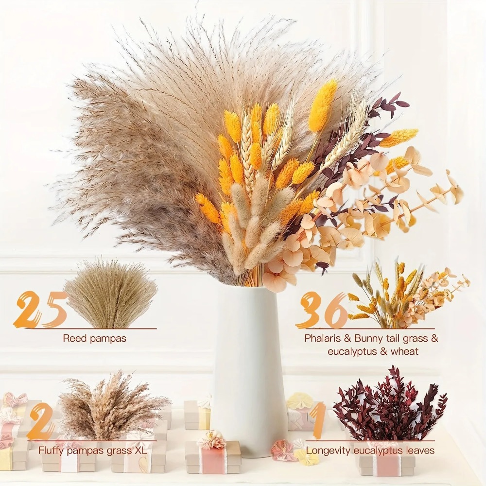 80Pieces Natural Dried Flowers - огляд і ціна Dried Flower Bulk