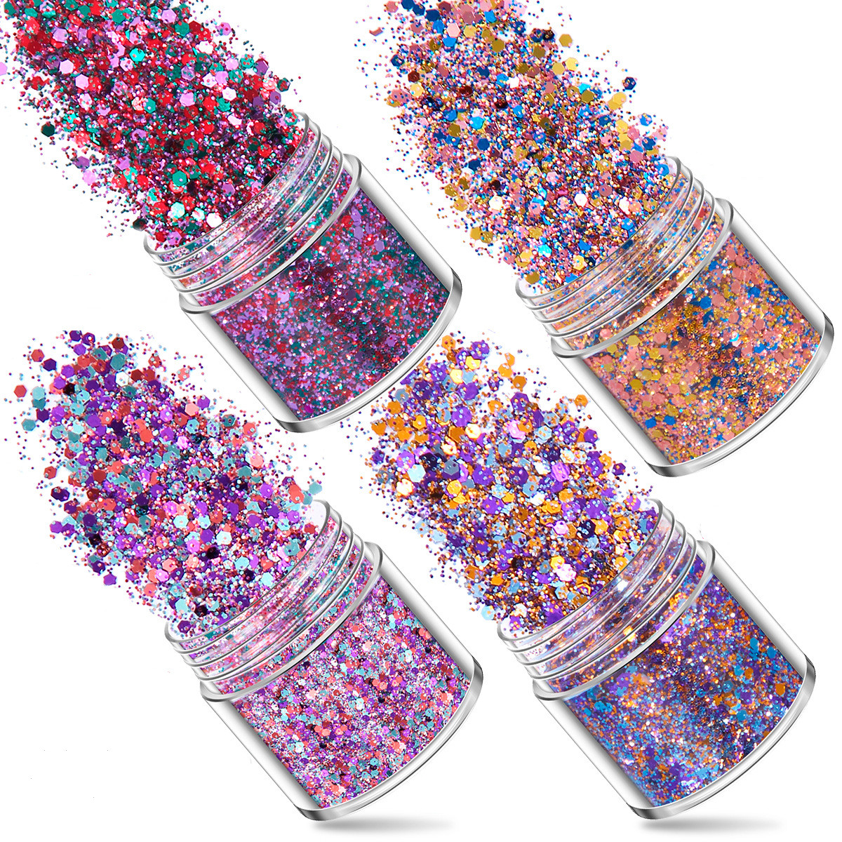 SNASAN 4Pcs Color Superfine Gl - огляд і ціна Resin Jewelry Kit