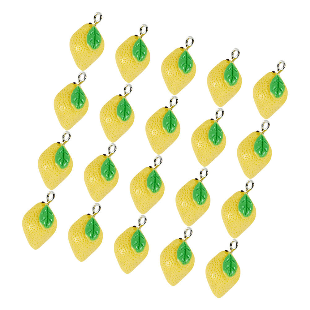 20Pcs Resin Lemon Charms Fruit - огляд і ціна Crafting Resin