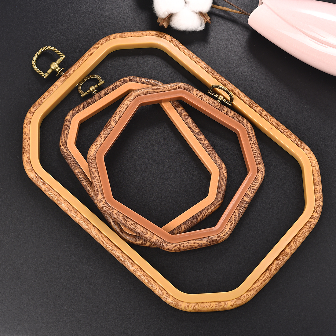 10-26cm Imitation Wood Embroid - огляд і ціна Wood Ring Blank