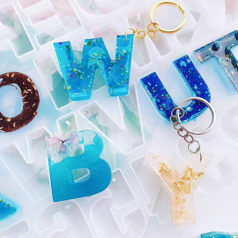 Alphabet Epoxy Resin Silicone  - огляд і ціна Gold Foil Flakes