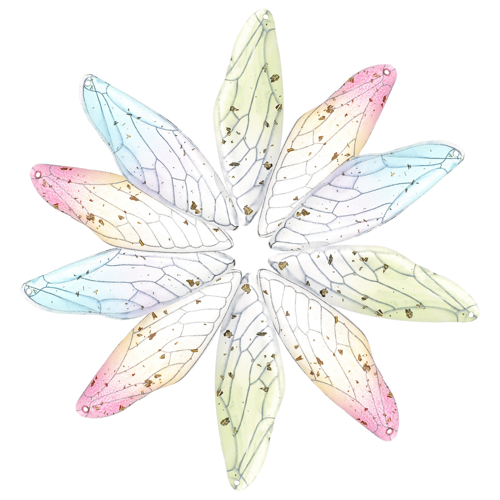 10Pcs Dragonfly Wing Charms Re - огляд і ціна Resin Craft Supplies
