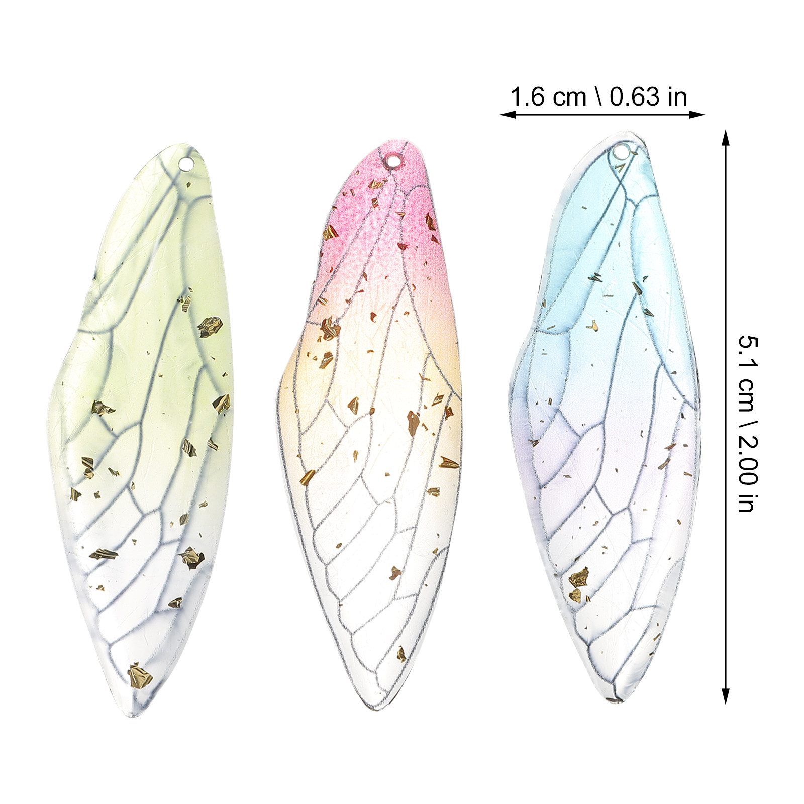 10Pcs Dragonfly Wing Charms Re - огляд і ціна Resin Craft Supplies
