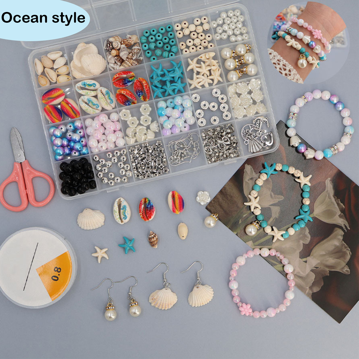 Ocean-themed resin beading set - огляд і ціна Resin Jewelry Kit