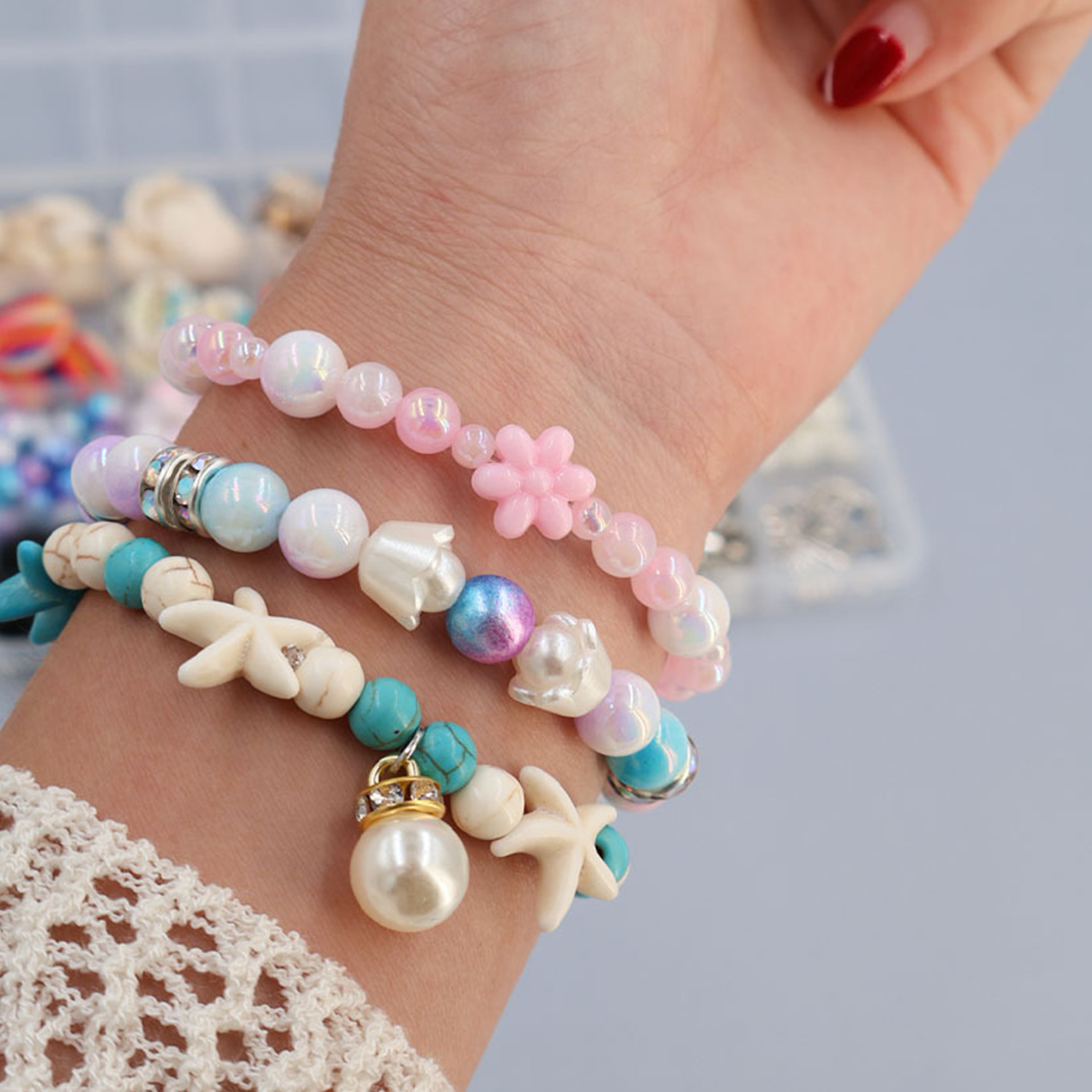 Ocean-themed resin beading set - огляд і ціна Resin Jewelry Kit