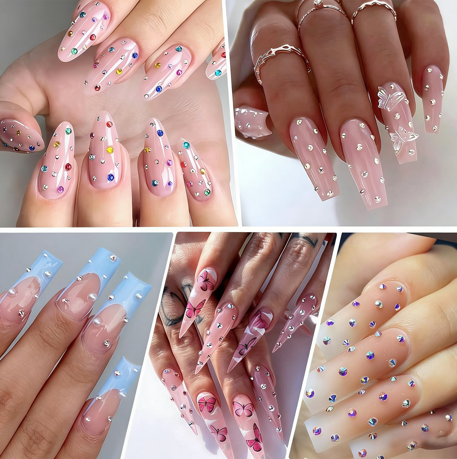 2400pcs 2mm AB Jelly Rhineston - огляд і ціна Resin Glitter Pack