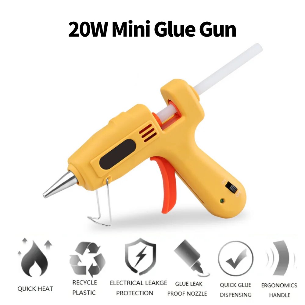 Hot Glue Gun Kit 20W Mini DIY  - огляд і ціна Heat Gun Small