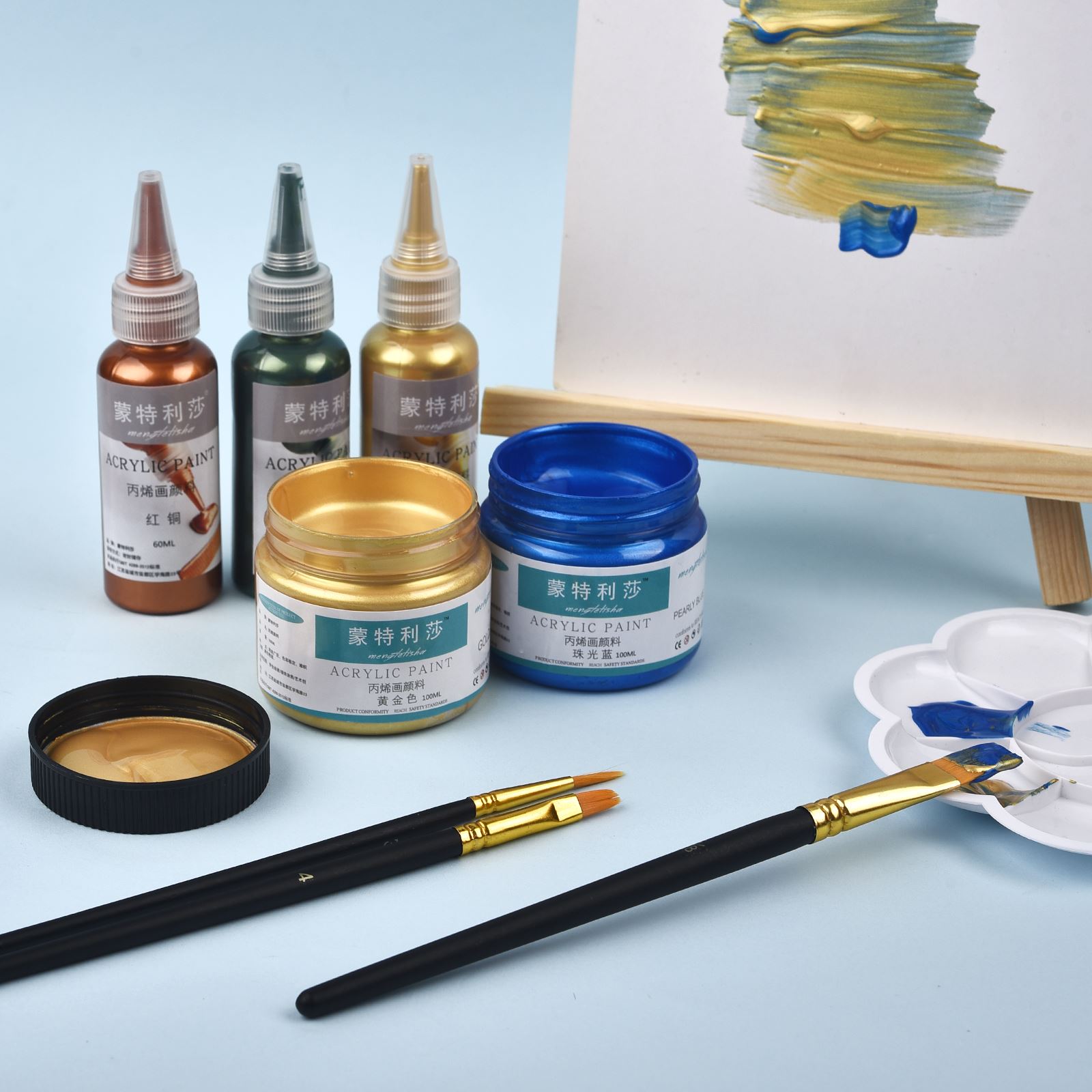 7 Colors 60ml/Bottle Metallic  - огляд і ціна Resin Pigment Set