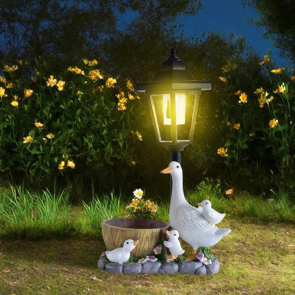 Solar Duck Night Light Garden  - огляд і ціна Resin Craft Supplies