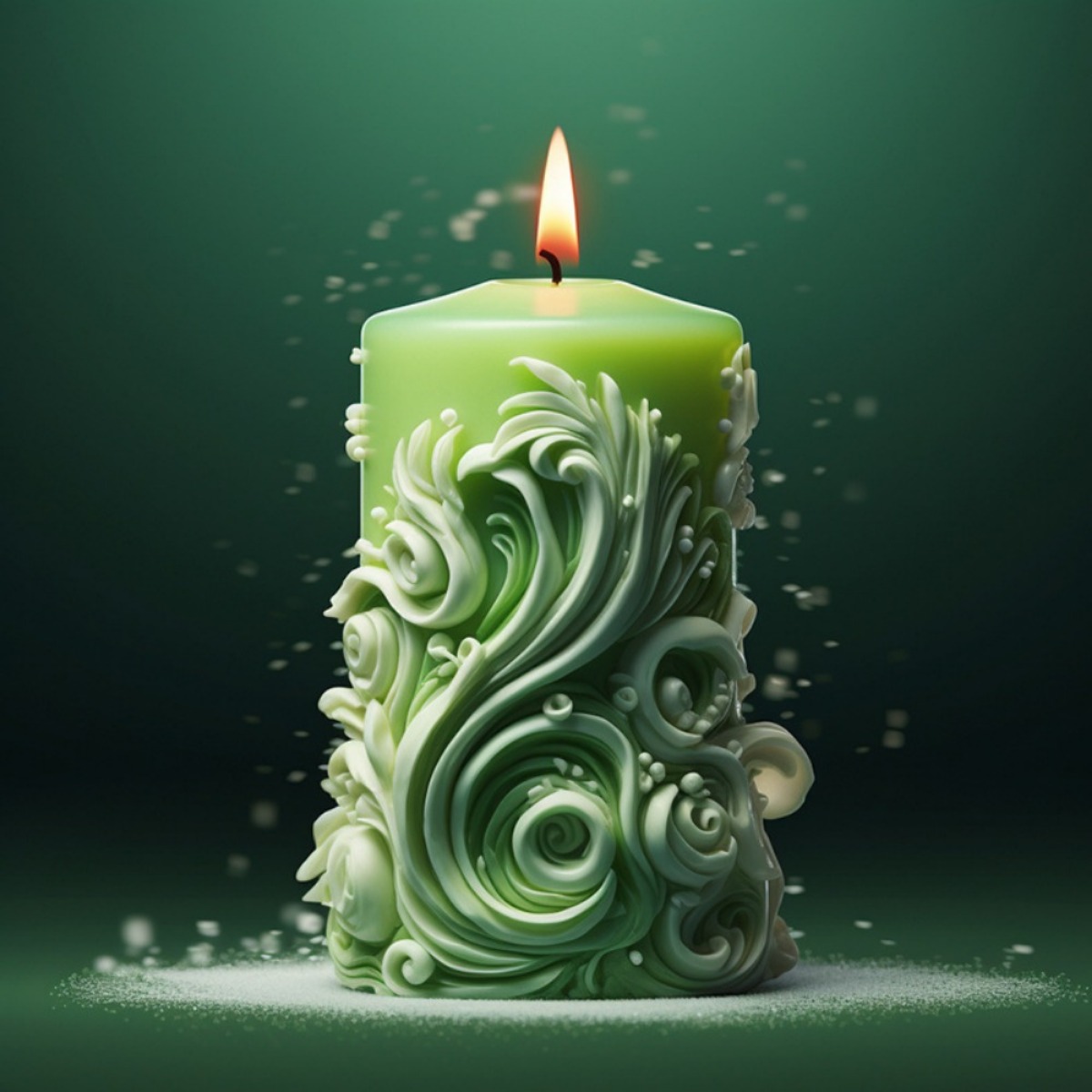geometry Carved Cylindrical Si - огляд і ціна Resin Ocean Wave Mold