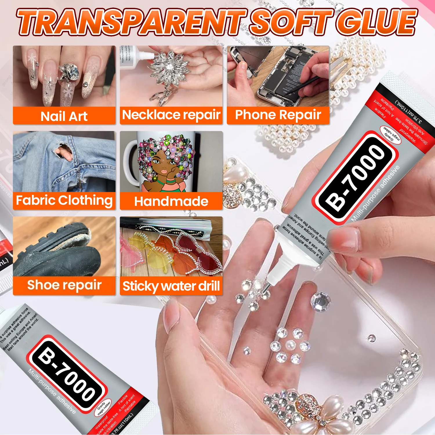 Super Glue B-7000 Loolifl 1-10 - огляд і ціна Crafting Resin