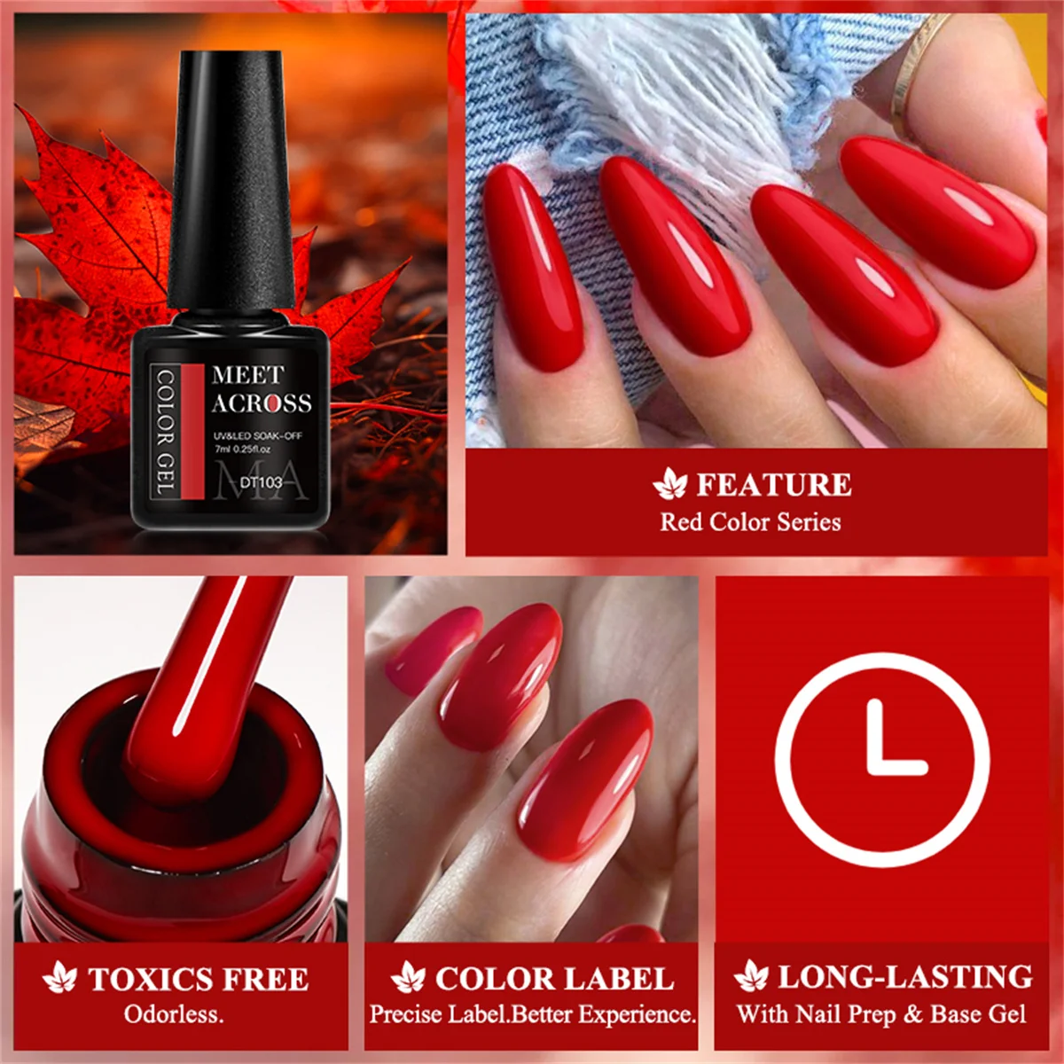8pcs Gel Nail Polish Set HEMA  - огляд і ціна Resin Glitter Pack