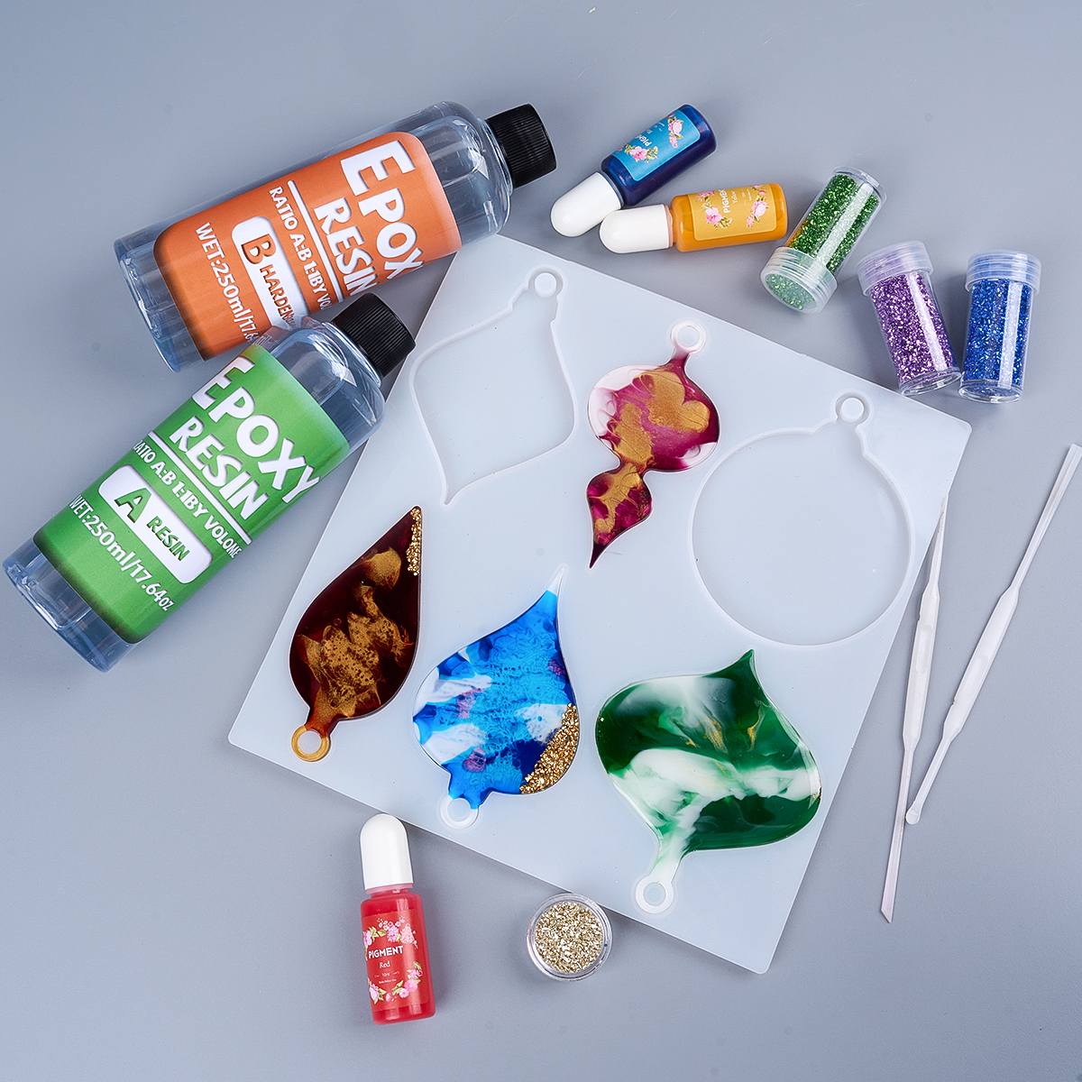 1:1 AB Resin Epoxy Glue Kit Hi - огляд і ціна Resin Jewelry Kit