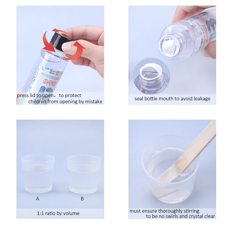 1:1 Clear Epoxy Resin Crystal  - огляд і ціна Gold Foil Flakes