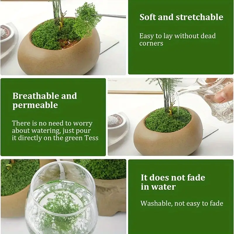 Green Fake Moss DIY Crafts Gra - огляд і ціна Terrarium Moss Art