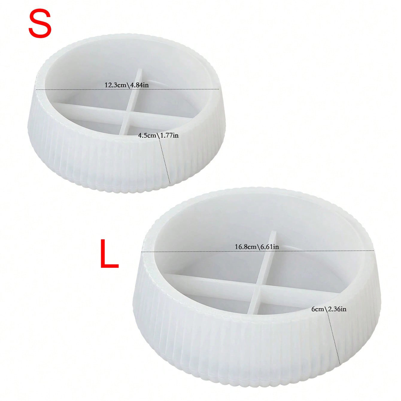 1pc Oversized Round Striped St - огляд і ціна Serving Tray Mold