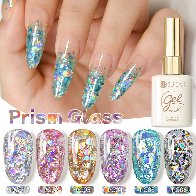 UR SUGAR 6PCS Chunky Glitter G - огляд і ціна Resin Glitter Pack