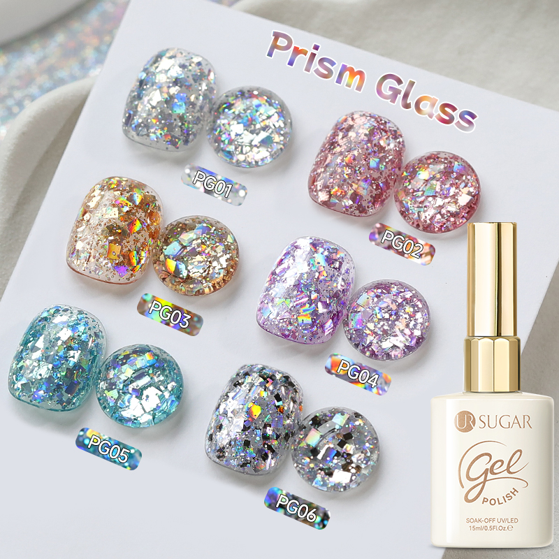 UR SUGAR 6PCS Chunky Glitter G - огляд і ціна Resin Glitter Pack