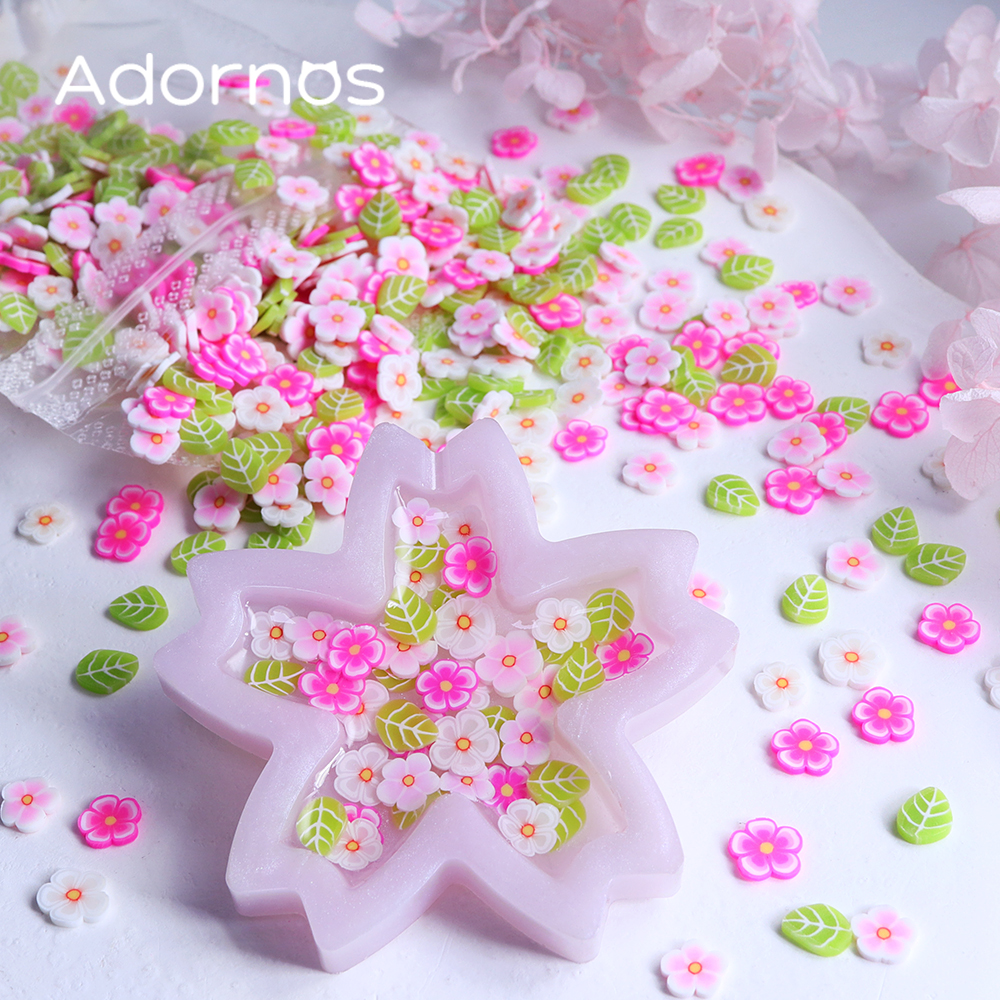 10g Pink Flowers Polymer Clay  - огляд і ціна Flower Preservation Resin
