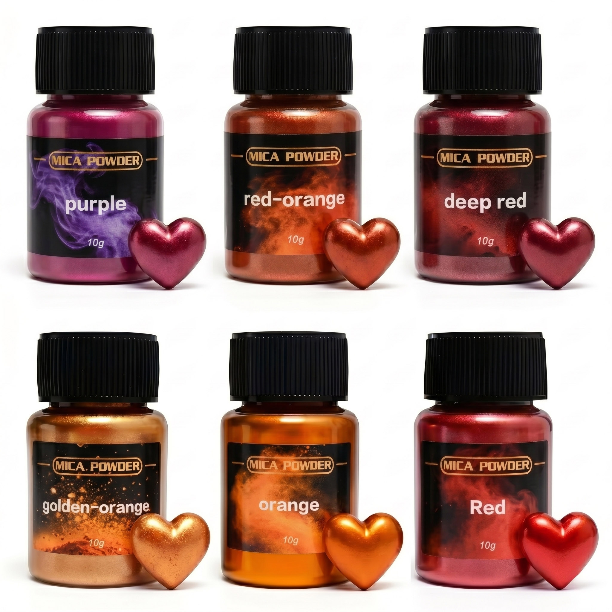 6Colors/Sets metallic powder p - огляд і ціна Resin Pigment Set