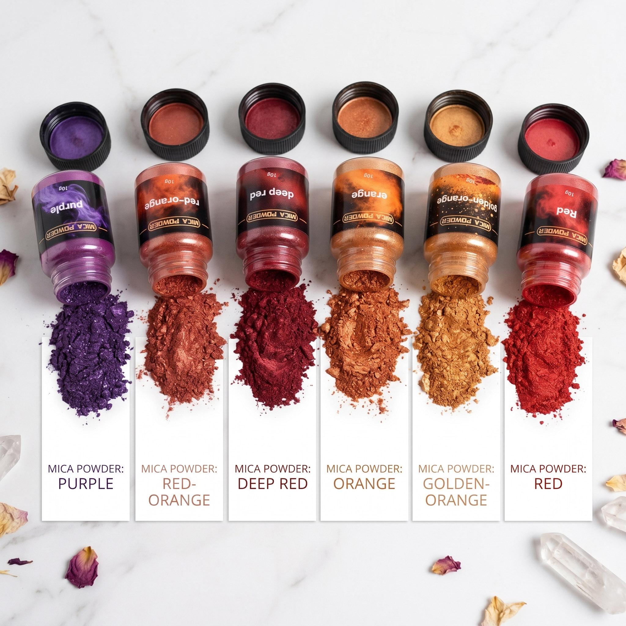 6Colors/Sets metallic powder p - огляд і ціна Resin Pigment Set