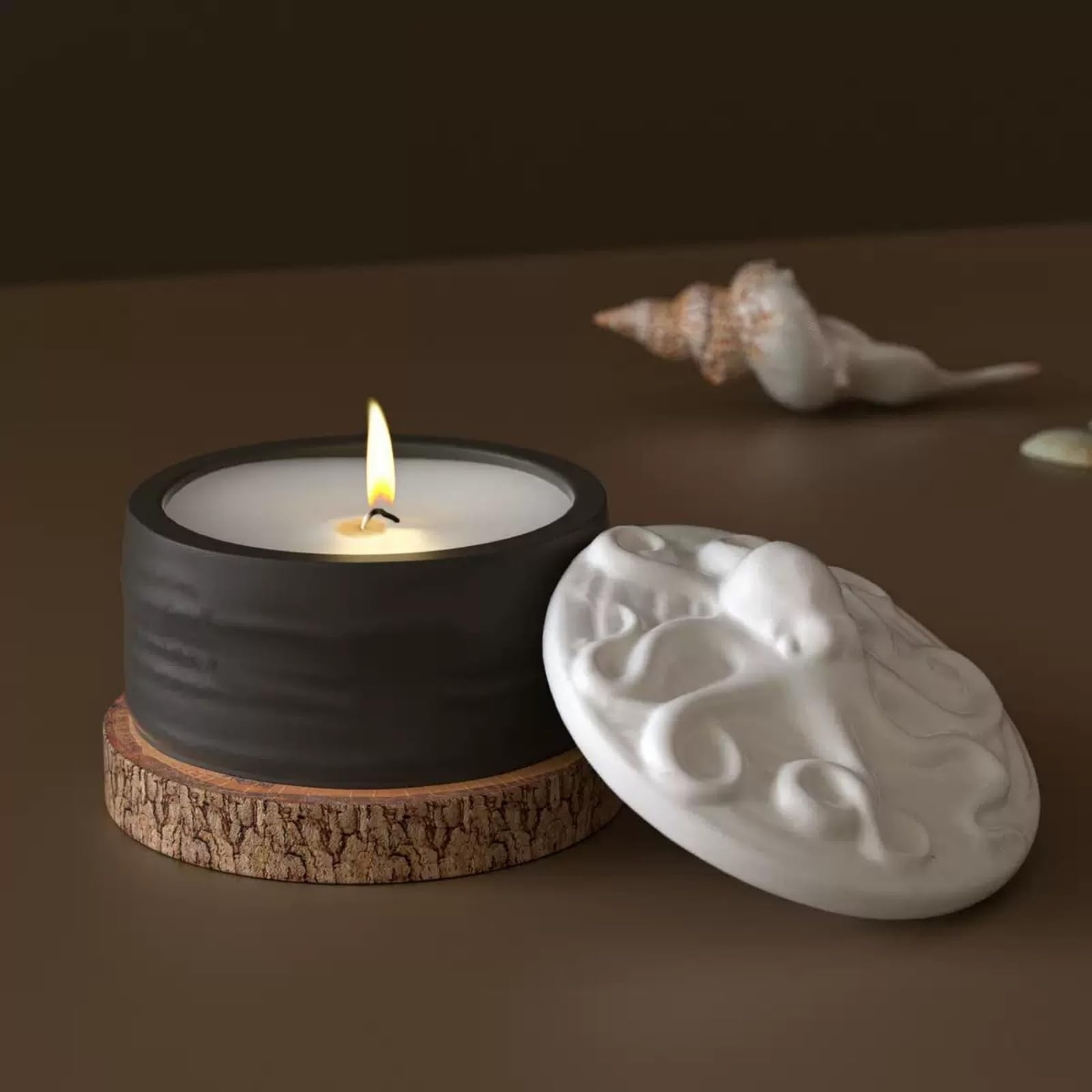 Octopus Lid Candle Jar Silicon - огляд і ціна Resin Ocean Wave Mold